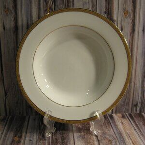 CHARTER CLUB HOME GRAND BUFFET GOLD LARGE RIMMED SOUP - 1